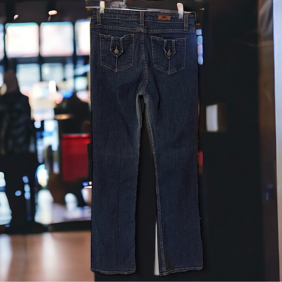 PJ Parker jeans By Harrison. 28” waist. Adorable button back pockets Slight boot - Picture 8 of 16